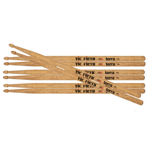 Vic Firth American Classic® 7AT TerraTM Series 4pr Value Pack