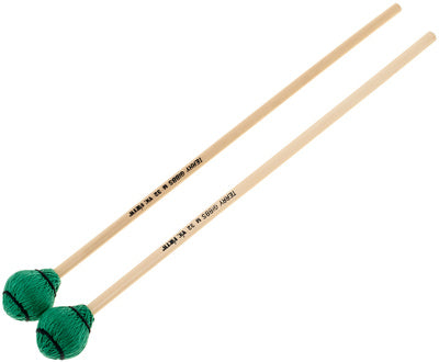 Vic Firth Terry Gibbs Medium Hard Green Cord Signature Keyboard Mallets - VF-M32