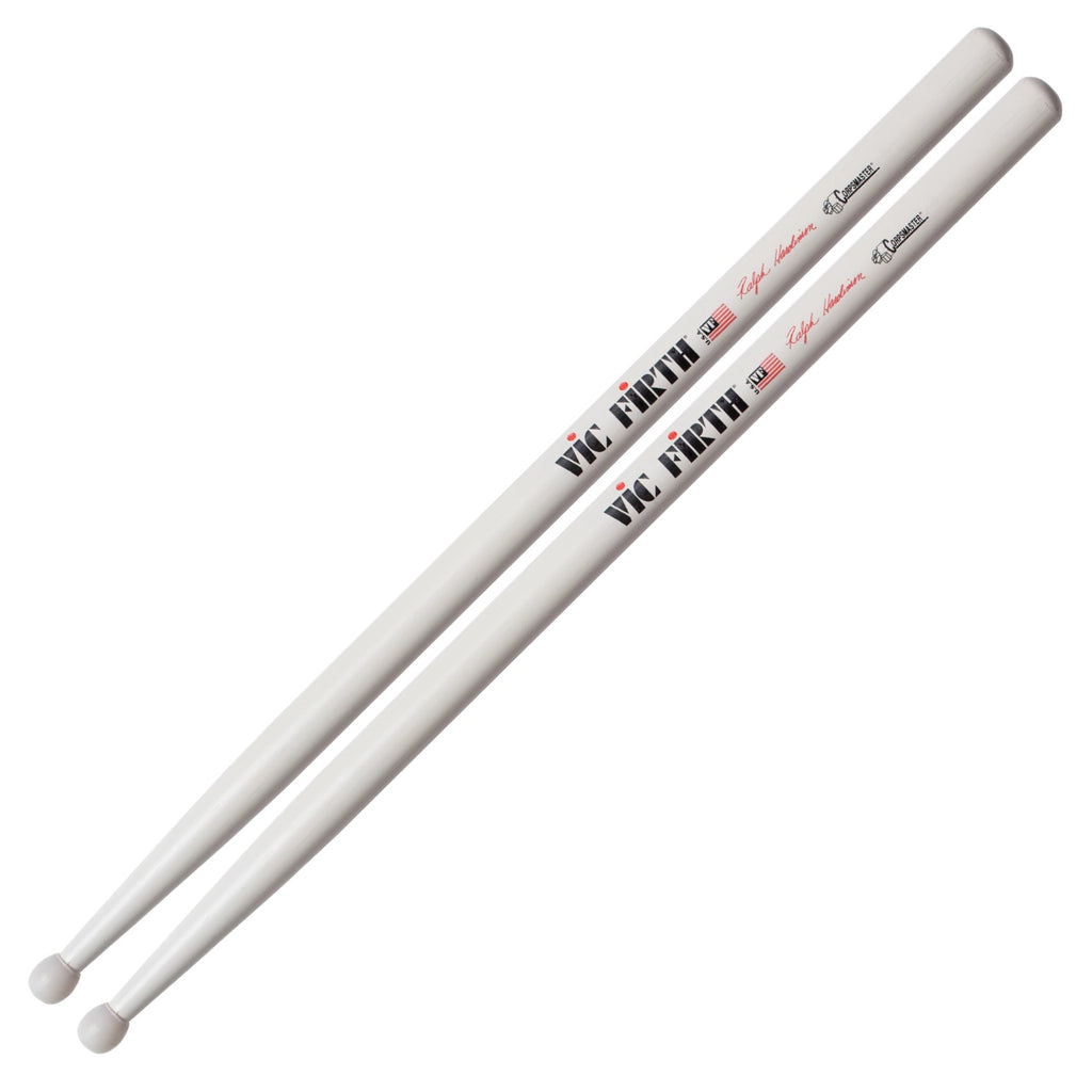 Vic Firth Corpsmaster Series Ralph Hardiman Signature Series Nylon Tip Snare Drum Sticks - VF-SRHN