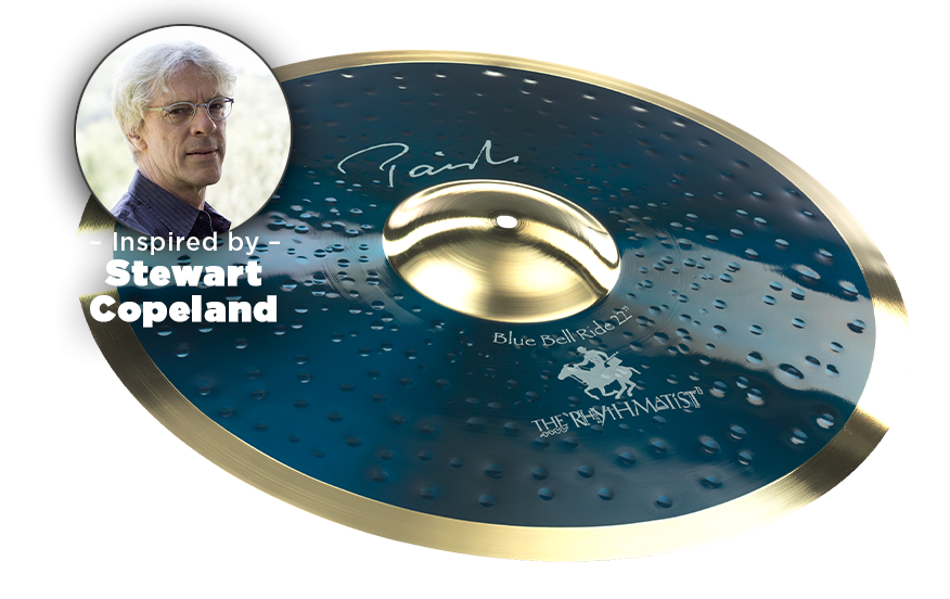 Paiste Stuart Copeland Signature 22" Blue Bell Ride "Rhythmatist" PSIGBBRDE22