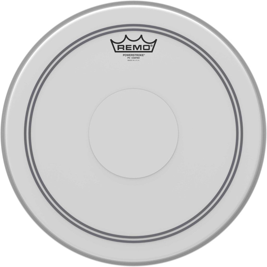 Remo Powerstroke 3 Coated Drum Head with Clear Dot