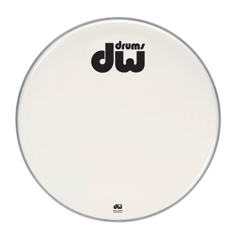 DW Coated White Bass Drum Head