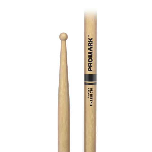ProMark Finesse TX718W Hickory 718 Wood Tip Drum Sticks