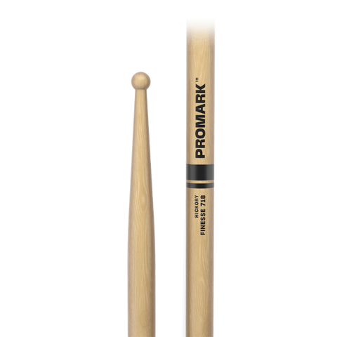 ProMark Finesse TX718W Hickory 718 Wood Tip Drum Sticks