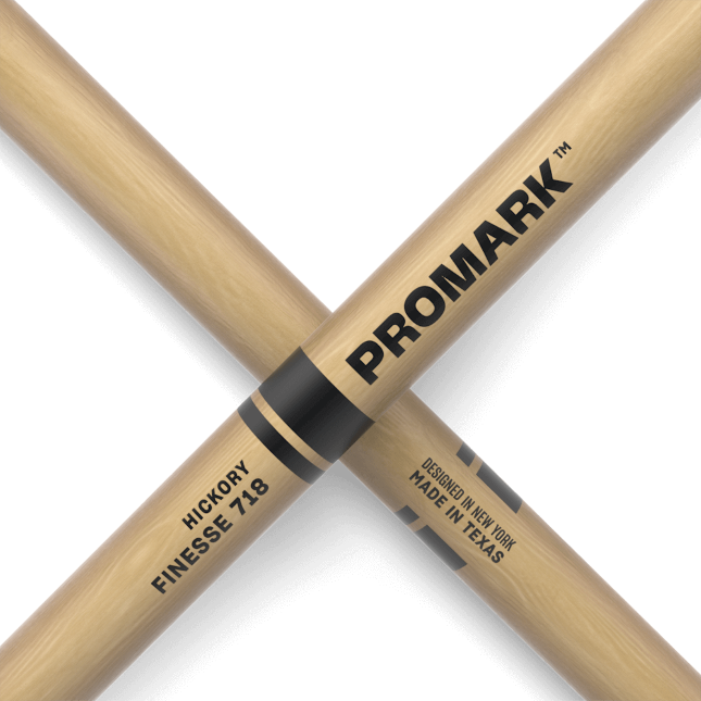 ProMark Finesse TX718W Hickory 718 Wood Tip Drum Sticks