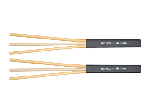 Vic Firth RM4 Remix Brushes Rattan Birch