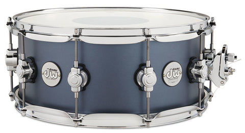 DW Design Series 14"x6" Maple Snare Drum Blue Slate