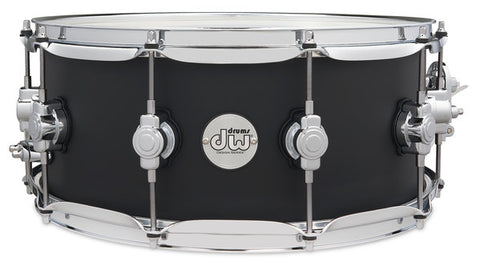 DW Design Series 14"x6" Maple Snare Drum Black Satin