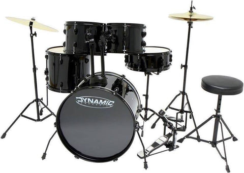 GEWA Basix Dynamic One 20” Black on Black Starter Drum Kit