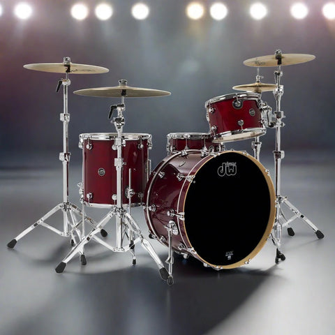 DW Performance Series 3pc 22" Shell Pack - Cherry Stain