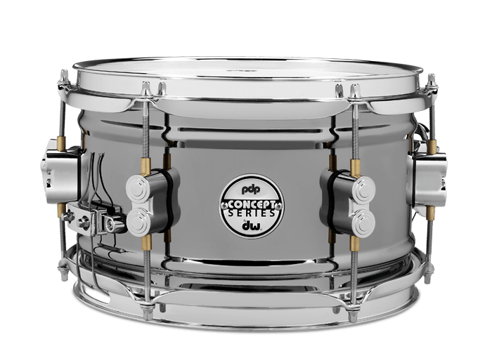 PDP Concept Black Nickel over Steel 10x6” Snare Drum