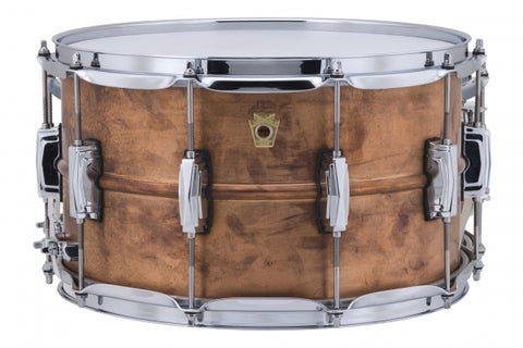 Ludwig LC608R Natural Copper 14"x8" Snare Drum
