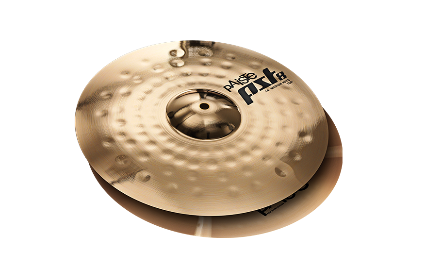 Paiste PST 8 14” Reflector Medium Hi Hat Cymbals PST8MHH14