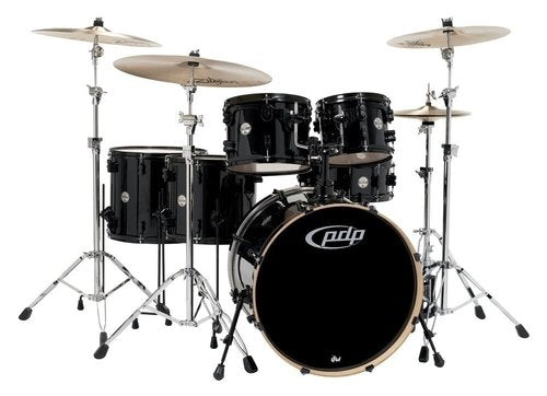 PDP by DW CM6 Concept Maple Shells only  (Ebony Satin)