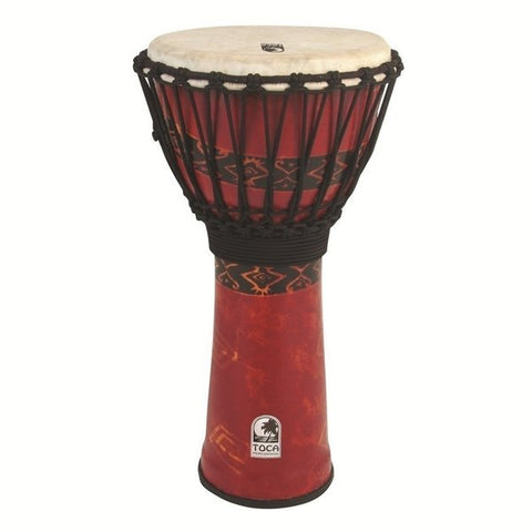 Toca Freestyle Rope Tuned 9" Djembe Bali Red SFDJ-9RP