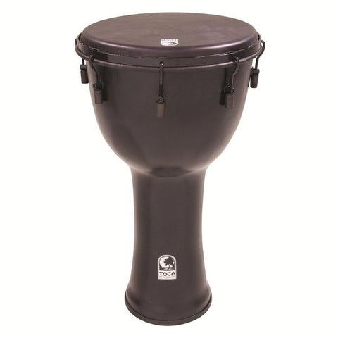 Toca Freestyle Mechanically Tuned 12" Djembe Black Mamba SFDMX-12BM