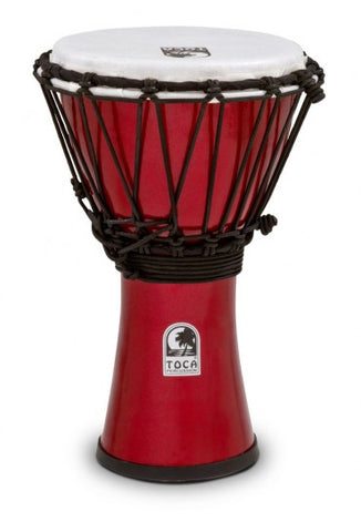 Toca 7” Freestyle Colorsound Metallic Red Djembe