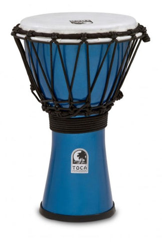 Toca 7” Freestyle Colorsound Metallic Blue Djembe