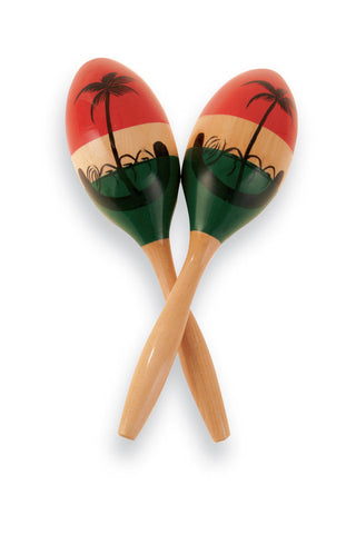Latin Percussion CP287 CP Large Wood Maracas (Painted)