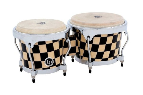 Latin Percussion Aspire Accent Bongos Checkerboard - LPA601-CHCK