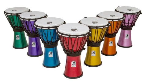 Toca TFCDJ-7MS 7” Djembe Freestyle Colorsound Set of Seven