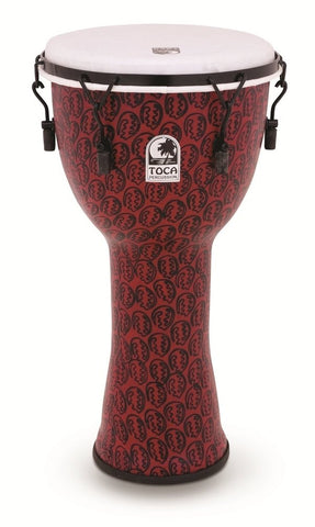 Toca Freestyle II Mechanically Tuned 10" Djembe Red Mask TF2DM-10RM