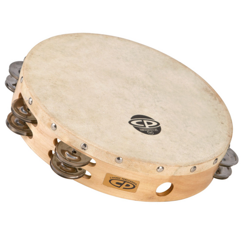 Latin Percussion CP380 CP 10" Wood Tambourine (double row)