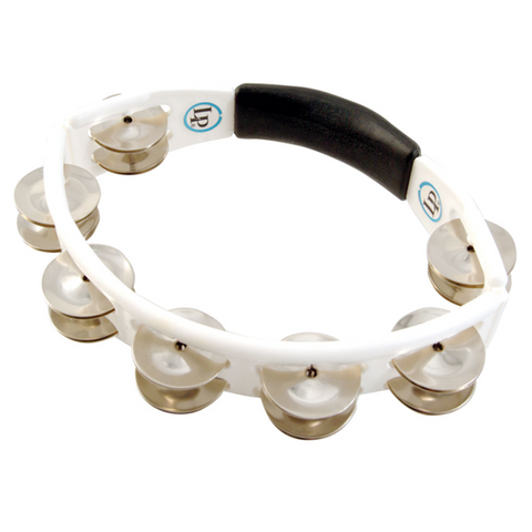 Latin Percussion LP151 hand held Cyclop Tambourine (White)