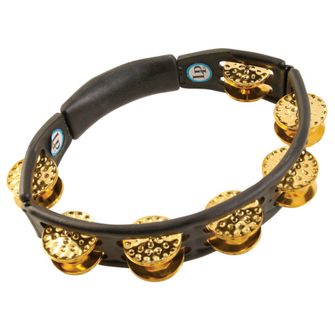 Latin Percussion Cyclops Handheld Tambourine - LP174 Dimpled Jingles (Black)