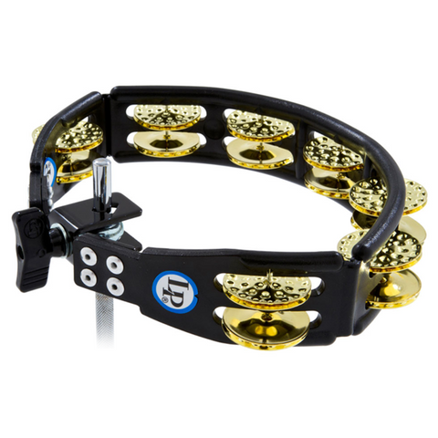 Latin Percussion Cyclops Mountable Tambourine - LP179 Dimpled Jingles (Black)