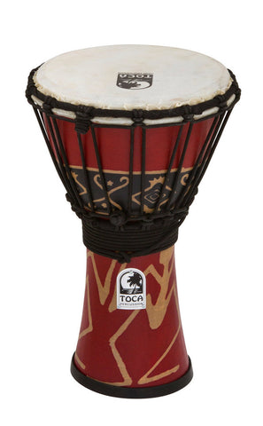 Toca Freestyle Rope Tuned 7" Djembe in Bali Red