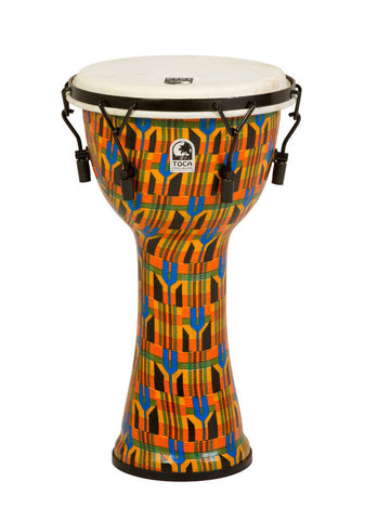 Toca Freestyle Mechanically Tuned 10" Djembe Kente Cloth SFDMX-10K