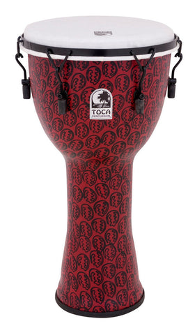 Toca Freestyle II Mechanically Tuned 12" Djembe Red Mask TF2DM-12RM