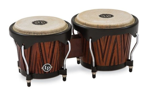Latin Percussion City Series Bongos Carved Mango - LP601NY-CMW