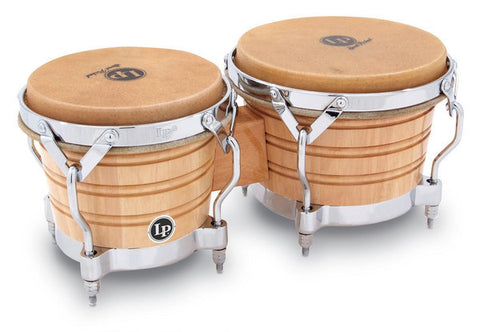 Latin Percussion Generation II Wood Bongo LP201A-2 Natural