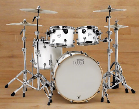 DW Design Series 4pc 22" Fusion Shell Pack in White Gloss