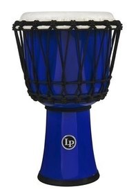 Latin Percussion LP1607BL 7-inch Rope Tuned Circle World Djembe (Blue)