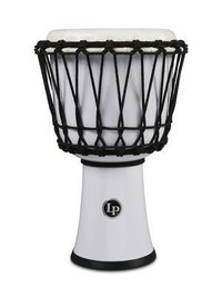 Latin Percussion LP1607WH 7-inch Rope Tuned Circle World Djembe (White)