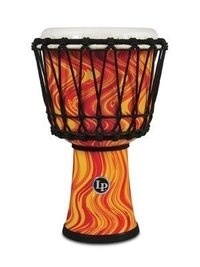 Latin Percussion LP1607OM 7" Rope Tuned Djembe (Orange Marble)