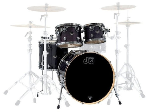 DW Performance Series 4pc 22" Shell Pack - Ebony Stain Lacquer