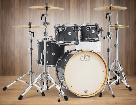 DW Design Series 4pc 22" Fusion Shell Pack in Steel Grey