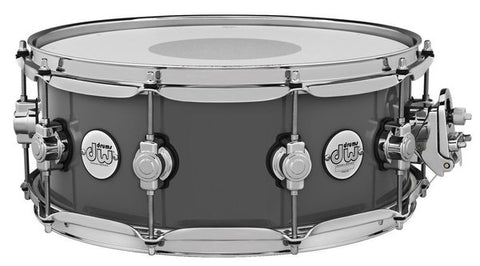 DW Design Series 14"x5.5" Maple Snare Drum Steel Grey