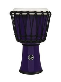 Latin Percussion LP1607PL 7-inch Rope Tuned Circle World Djembe (Purple)