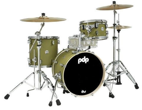 PDP by DW Concept Maple Satin Olive PDCM18BPSO (Shells Only) 18/12/14 Bop Drum Kit