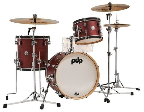 PDP by DW Concept Classic Wood Hoop 18" Bop Shell set Ox Blood