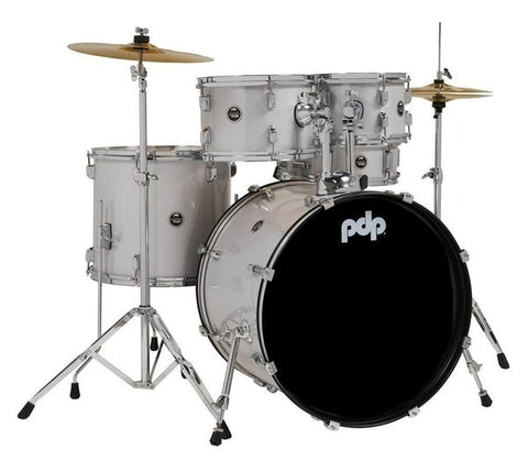 PDP by DW E-Drum Sets Centerstage (Rock) White Diamond Sparkle PDCE2215KTDW
