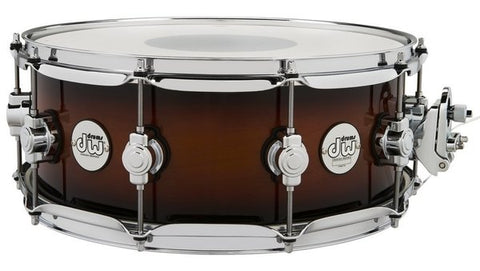 DW Design Series 14"x5.5" Maple Snare Drum Tobacco Burst