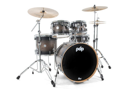 PDP by DW Concept Maple CM5 22" Rock Drum Kit Inc Hardware Charcoal Burst