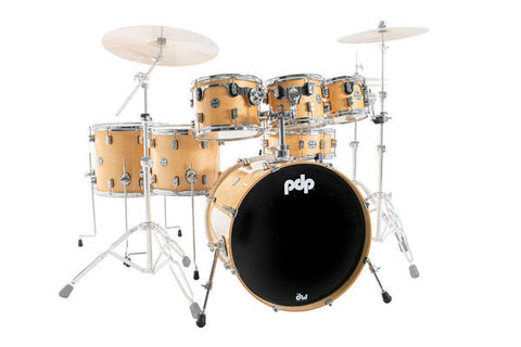 PDP Concept Maple CM7 7 Piece Natural Shell Drum Kit