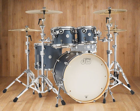 DW Design Series 4pc 22" Fusion Shell Pack in Blue Slate